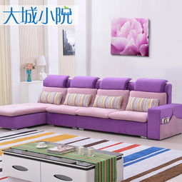 大城小院灰藍(lán)L形沙發(fā) 現(xiàn)代簡(jiǎn)約與工藝美學(xué)的融合